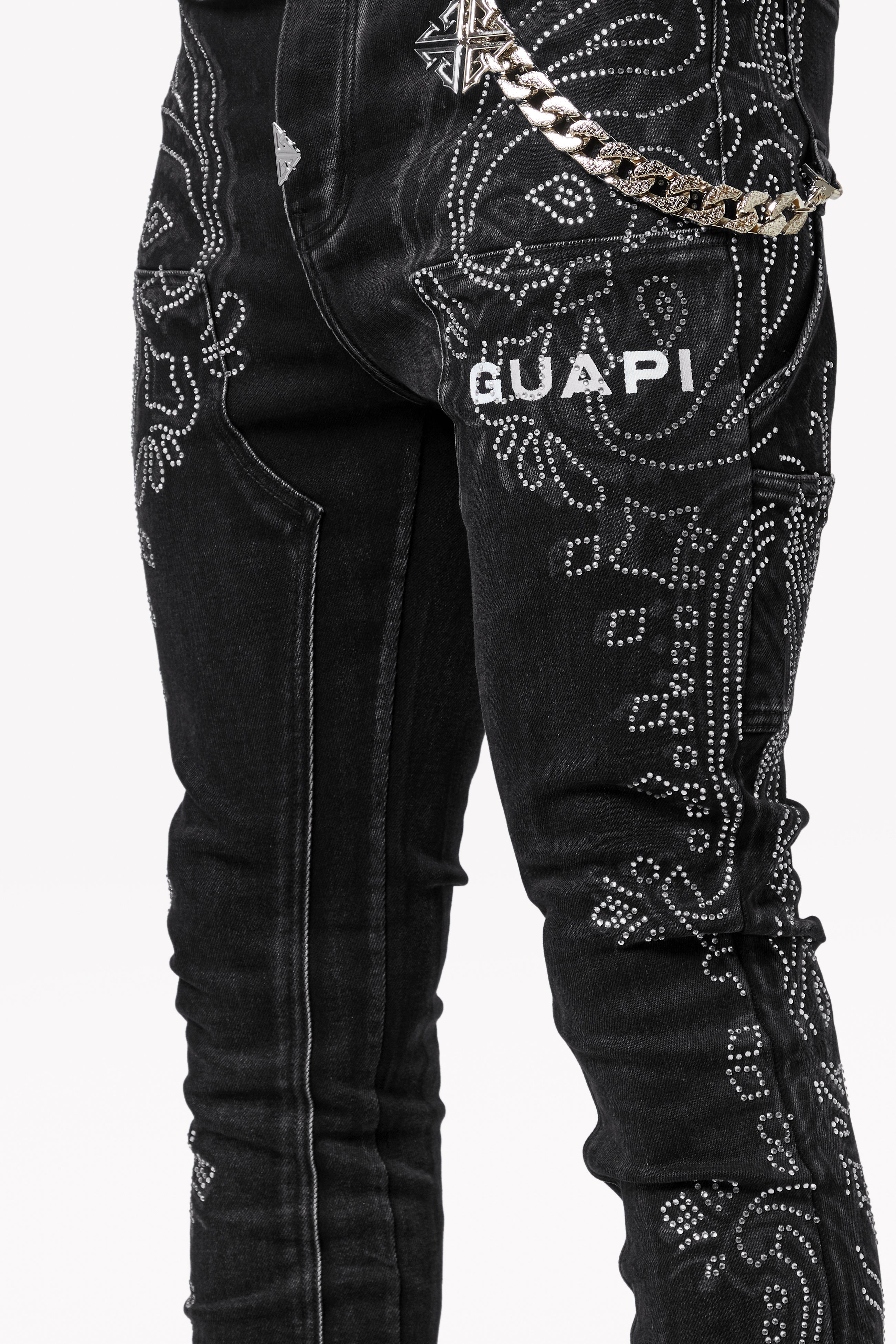 Vintage Black Paisley Denim – GUAPI CLOTHING FZ-LLC