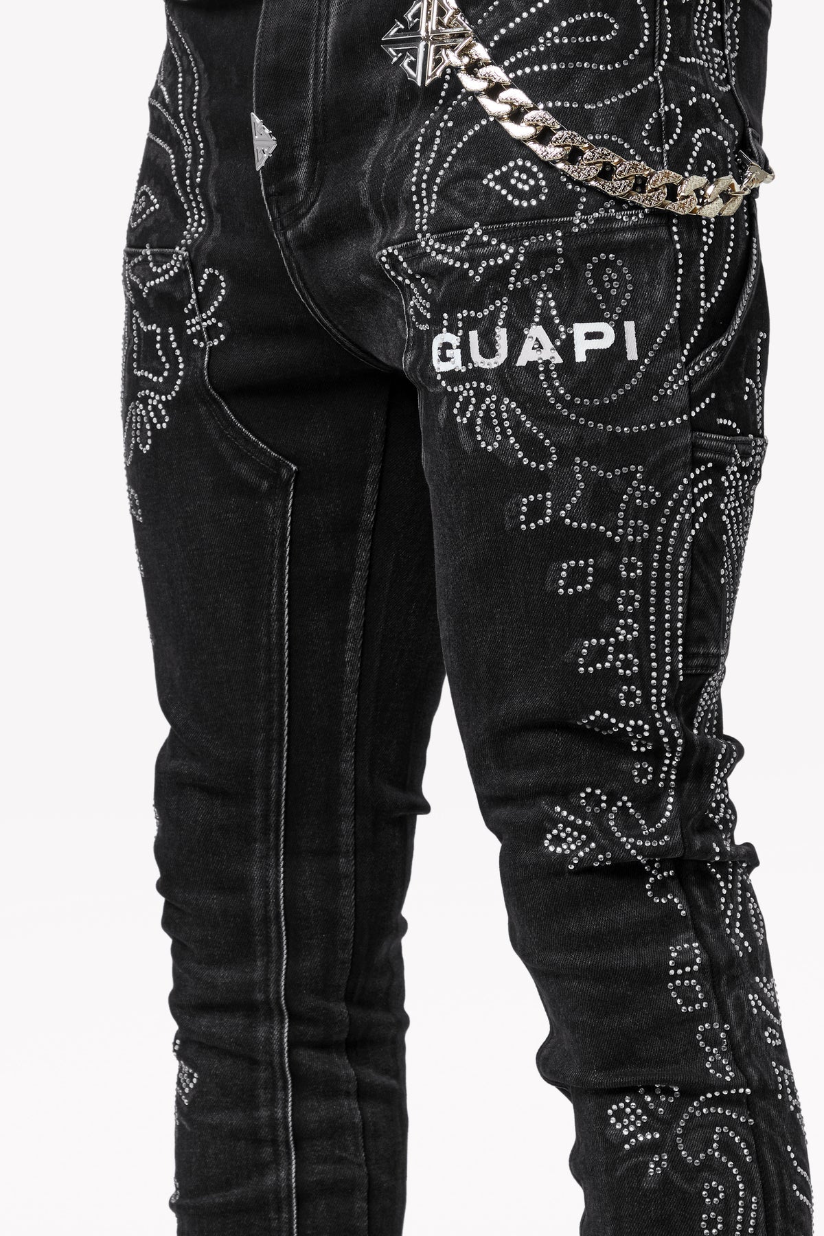 ヴィンテージブラックペイズリーデニム – GUAPI CLOTHING FZ-LLC