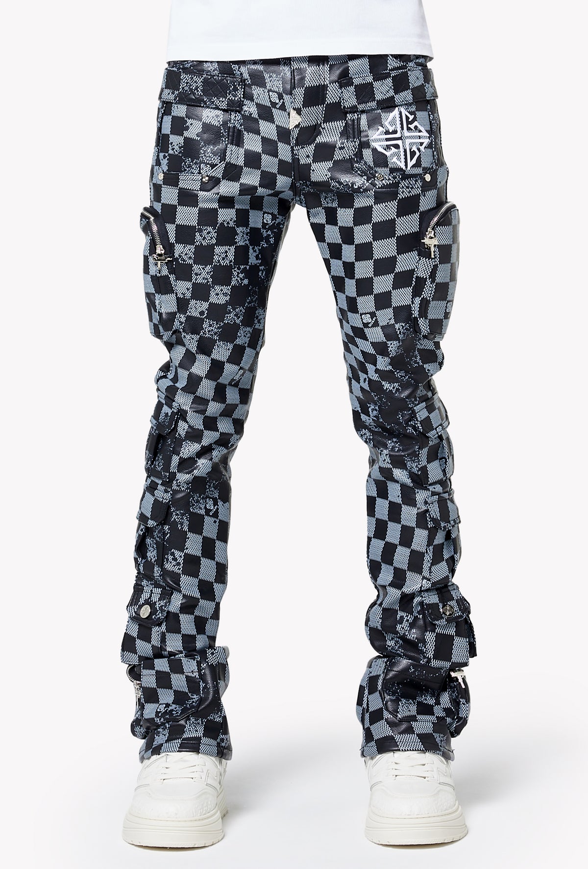 Obsidian Black Checkerboard Leather Pant – GUAPI CLOTHING FZ-LLC