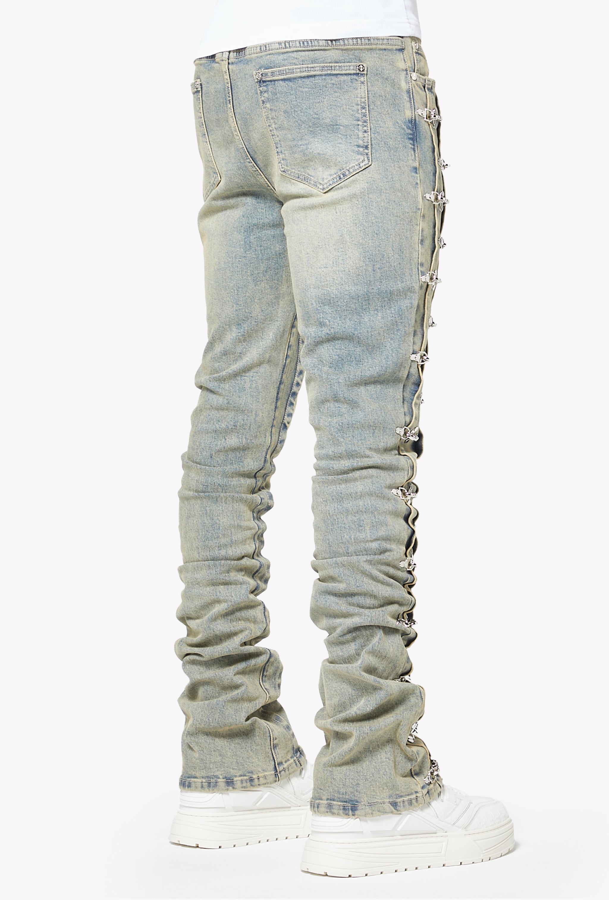 Vintage Blue Aviation Clasp Denim