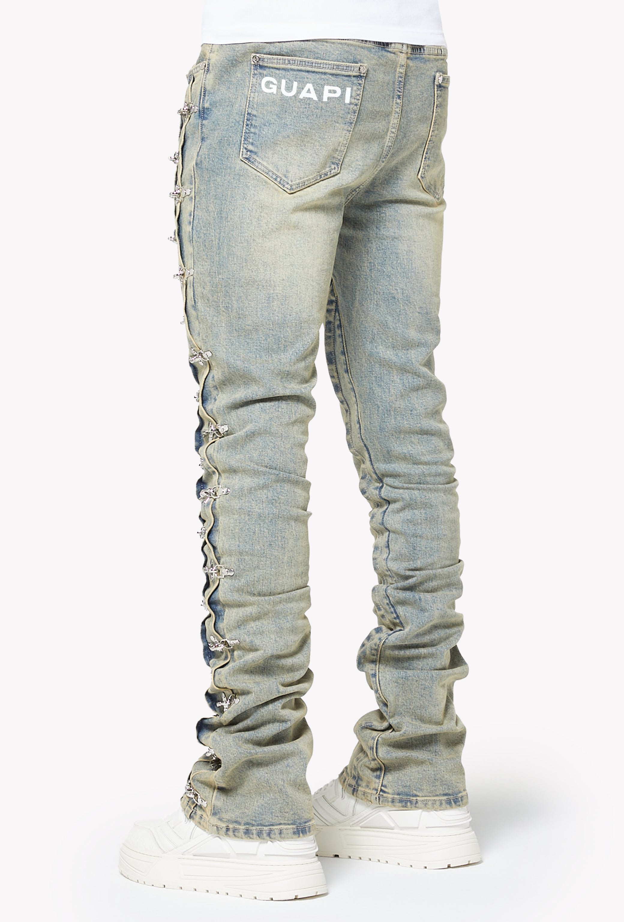 Vintage Blue Aviation Clasp Denim – GUAPI CLOTHING FZ-LLC