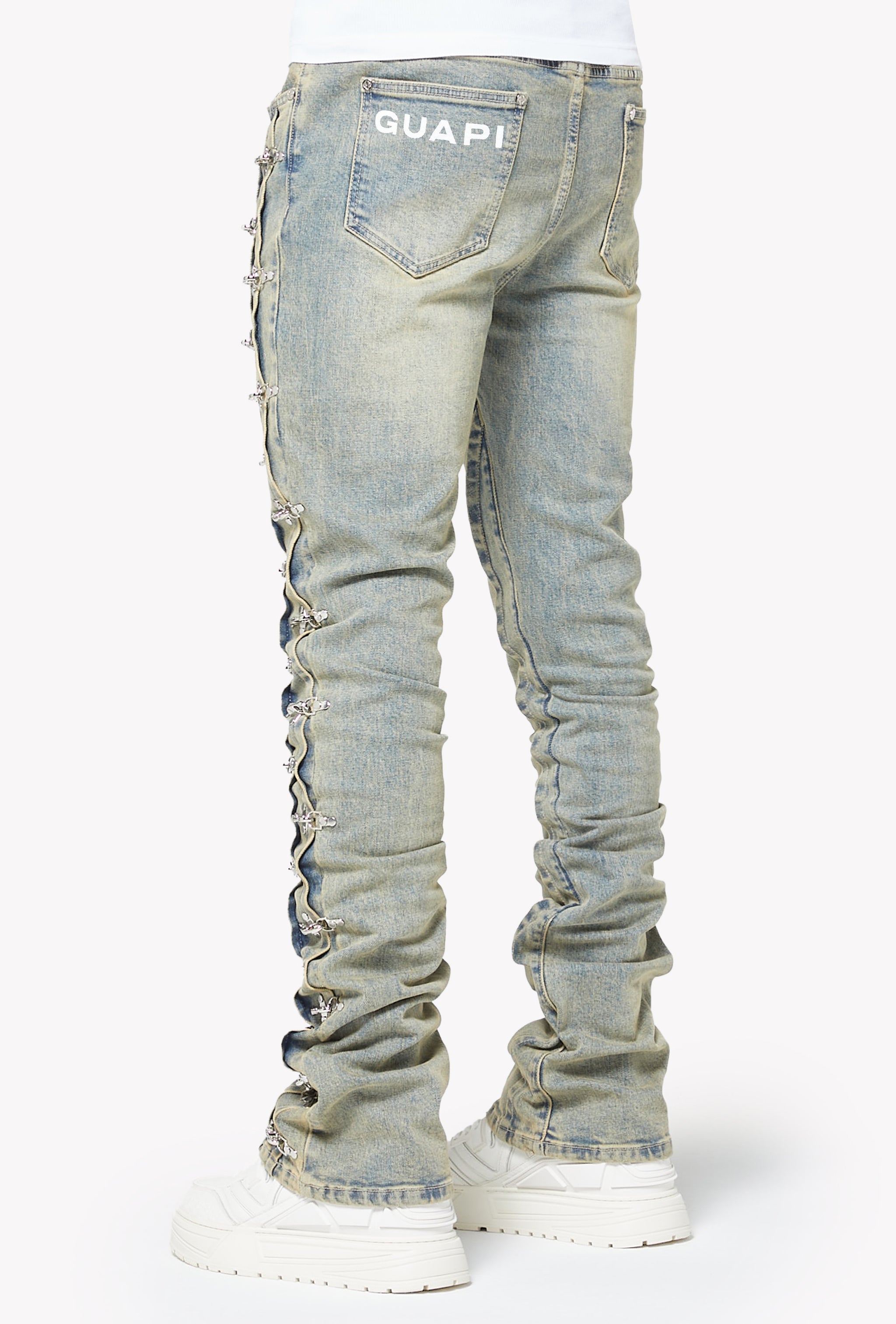 Vintage Blue Aviation Clasp Denim