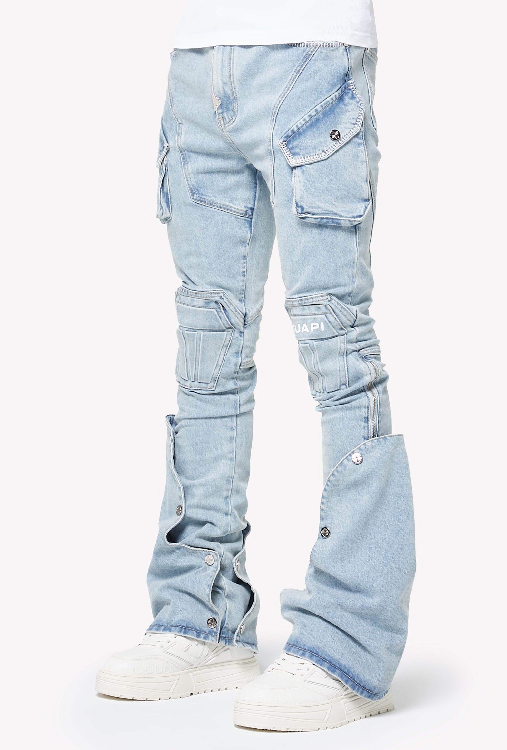Aqua Blue Coffin Arc Denim – GUAPI CLOTHING FZ-LLC