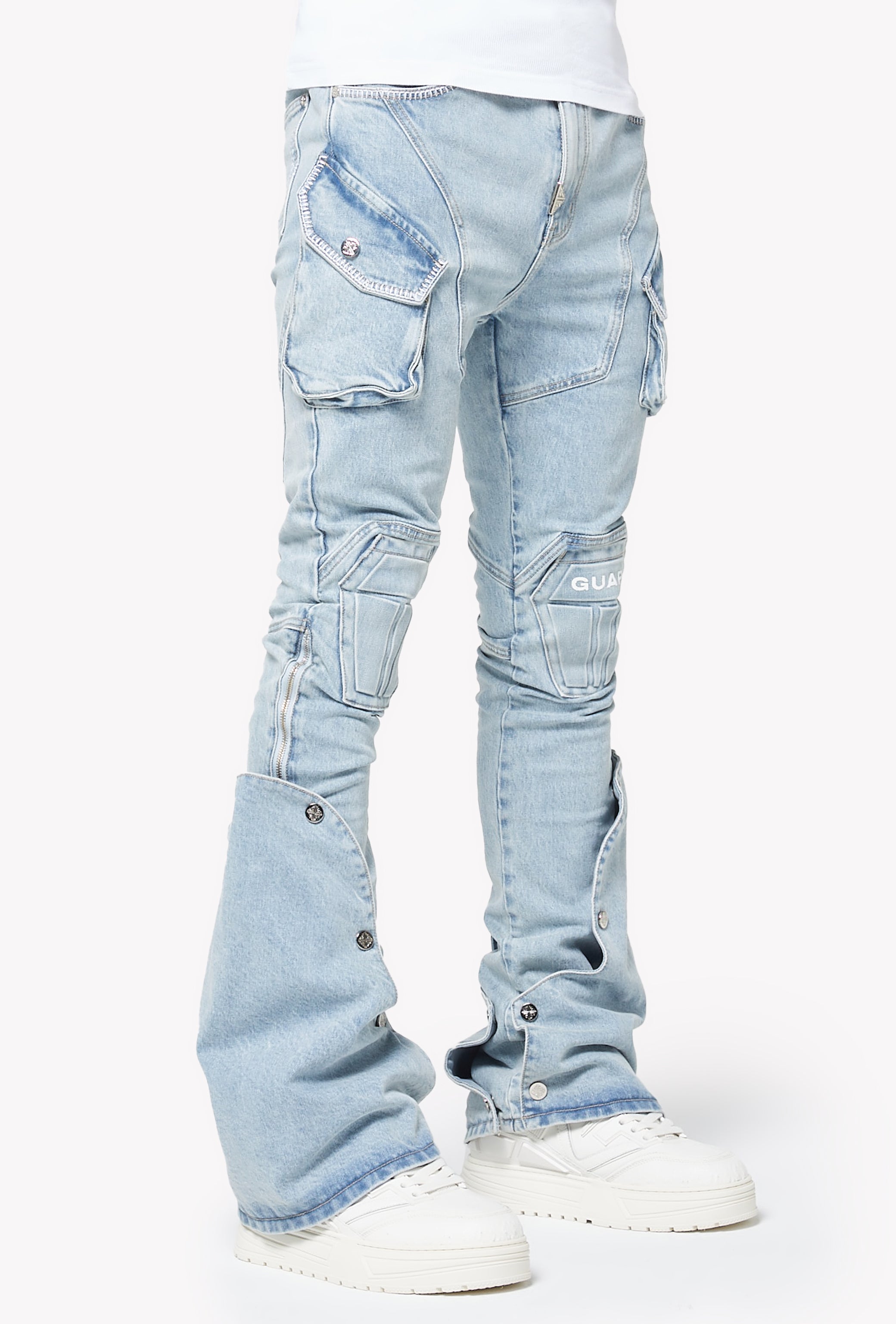 Aqua Blue Coffin Arc Denim – GUAPI CLOTHING FZ-LLC