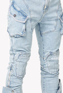 Aqua Blue Coffin Arc Denim