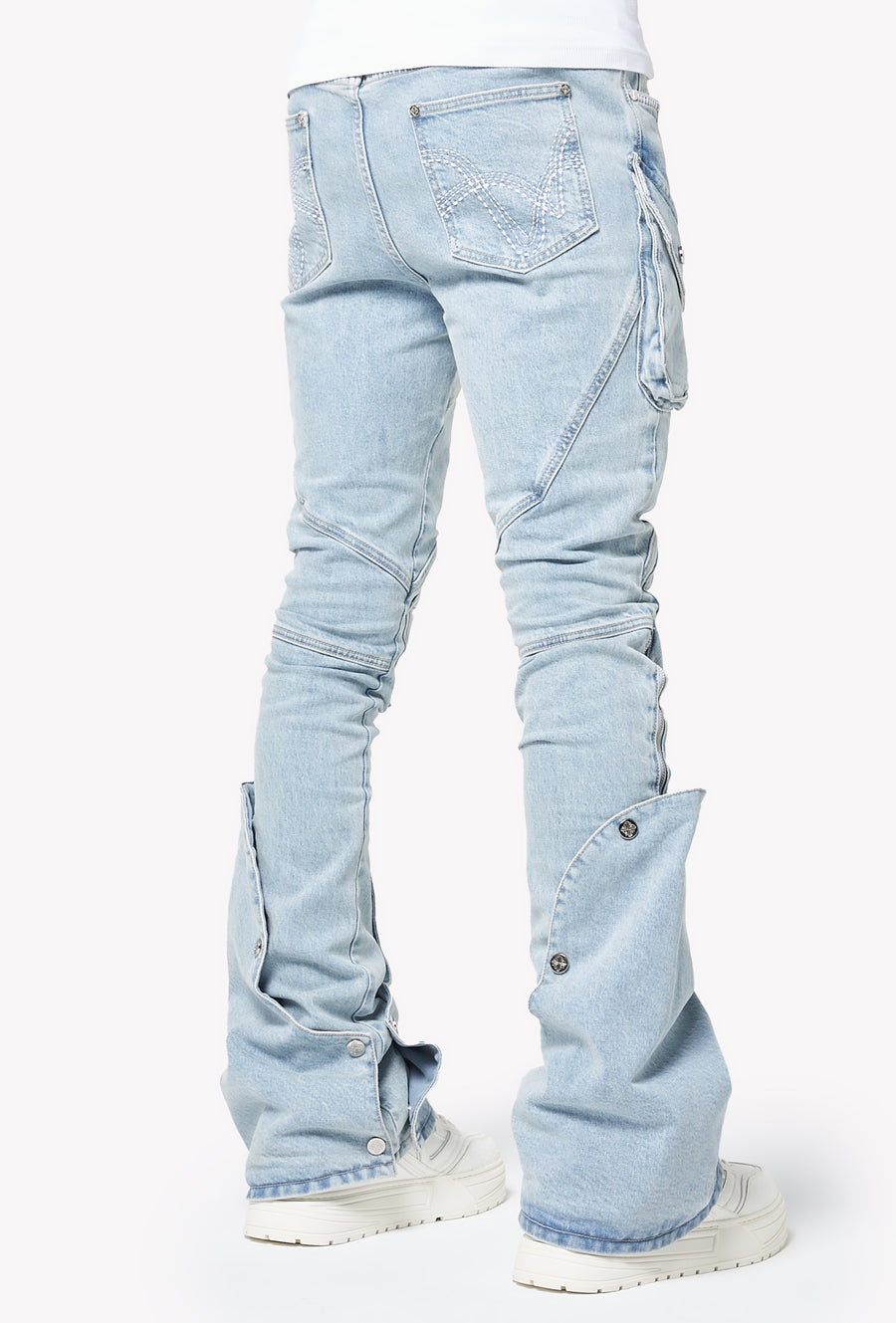 Aqua Blue Coffin Arc Denim