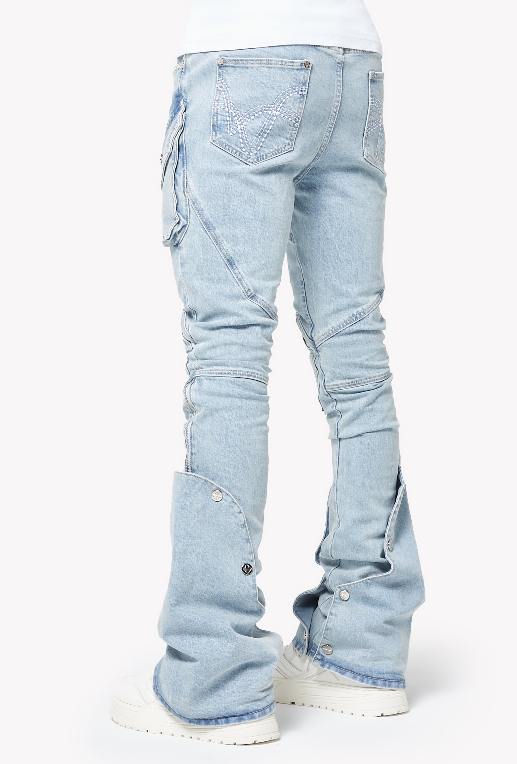 Aqua Blue Coffin Arc Denim – GUAPI CLOTHING FZ-LLC