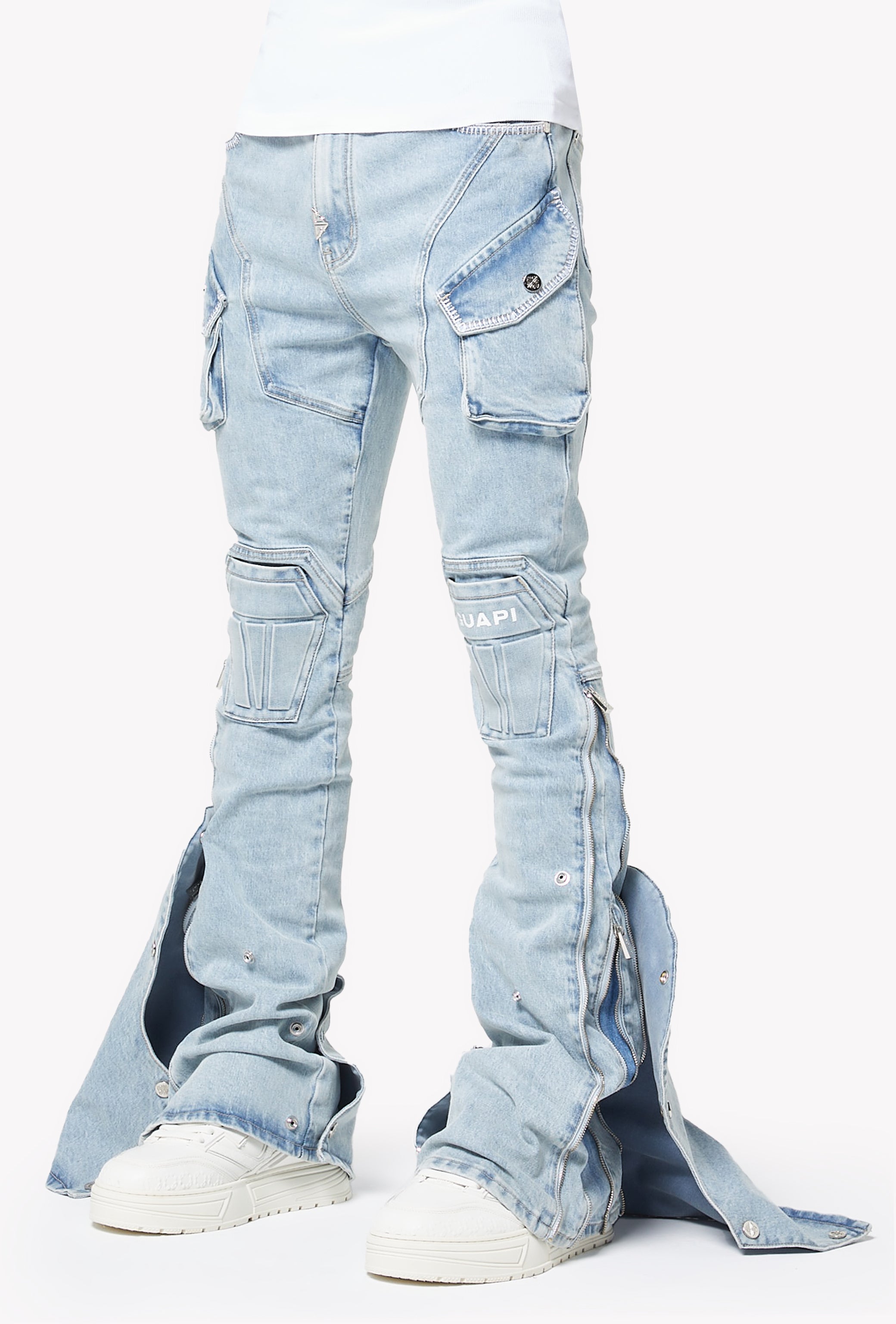Aqua Blue Coffin Arc Denim – GUAPI CLOTHING FZ-LLC