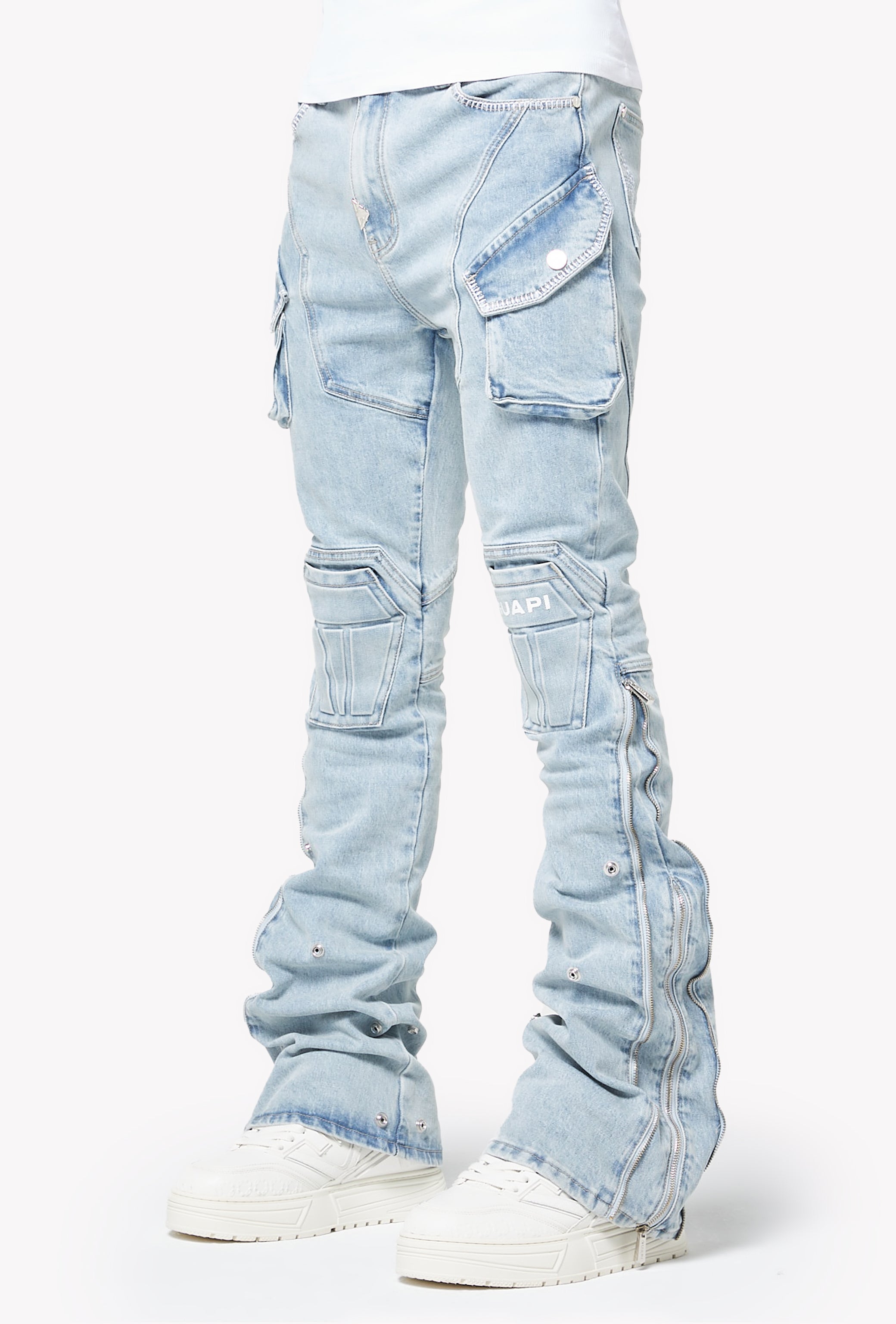 Aqua Blue Coffin Arc Denim – GUAPI CLOTHING FZ-LLC