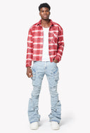 Aqua Blue Coffin Arc Denim