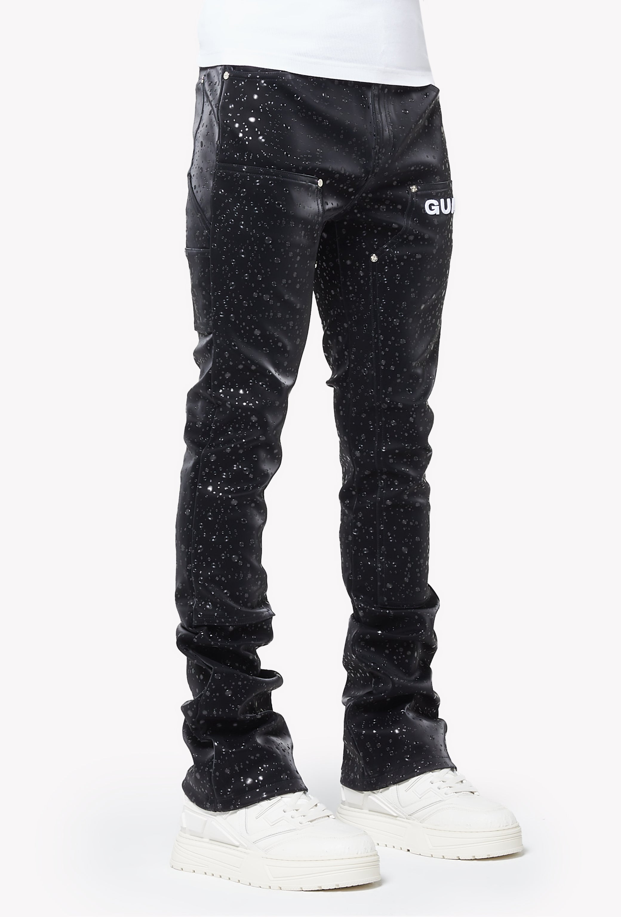 Obsidian Black Raindrop Leather Pant – GUAPI CLOTHING FZ-LLC