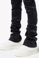 Obsidian Black Raindrop Leather Pant