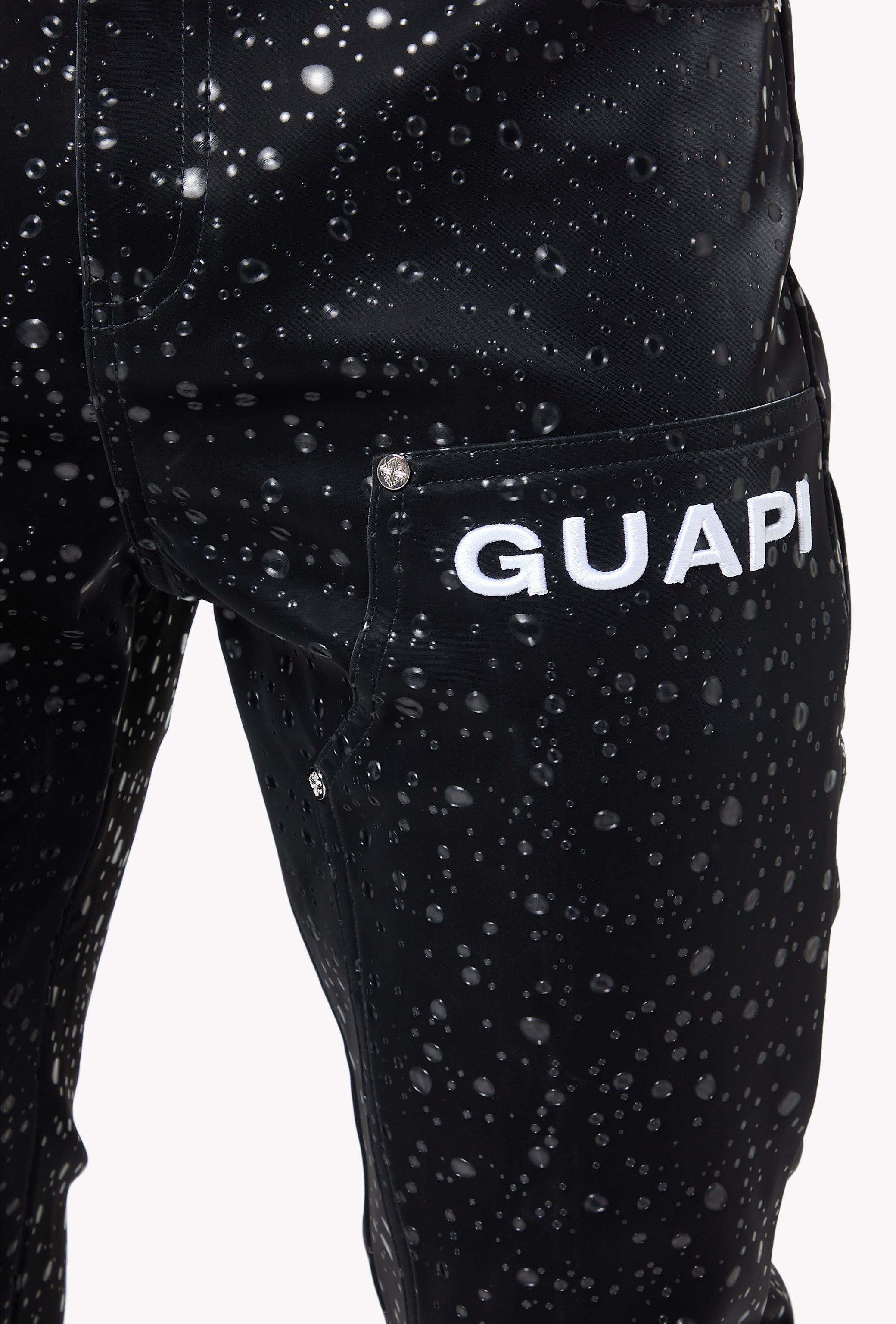 Obsidian Black Raindrop Leather Pant – GUAPI CLOTHING FZ-LLC