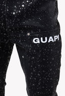 Obsidian Black Raindrop Leather Pant
