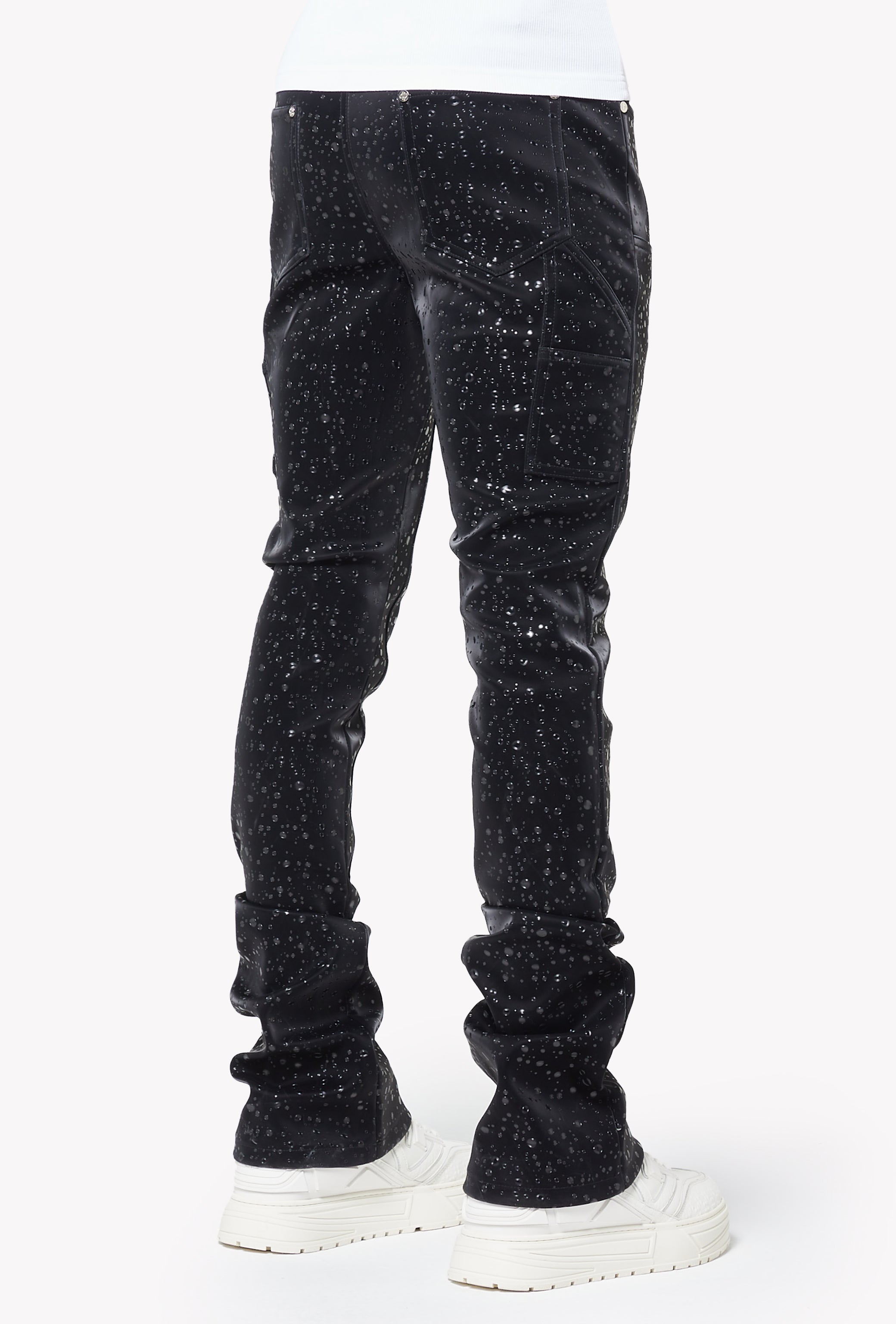 Obsidian Black Raindrop Leather Pant – GUAPI CLOTHING FZ-LLC