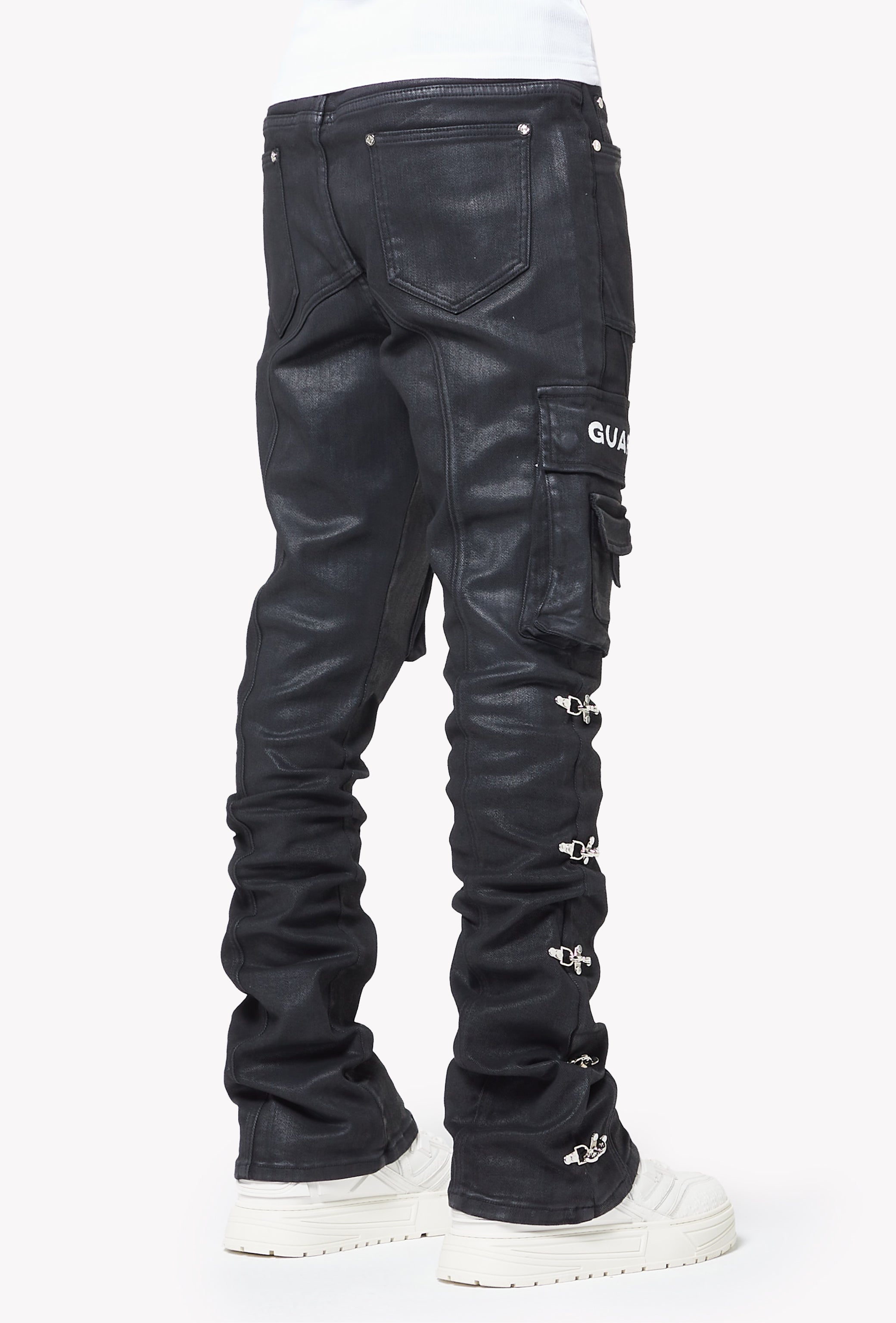 Obsidian Black Waxed Cargo Denim – GUAPI CLOTHING FZ-LLC