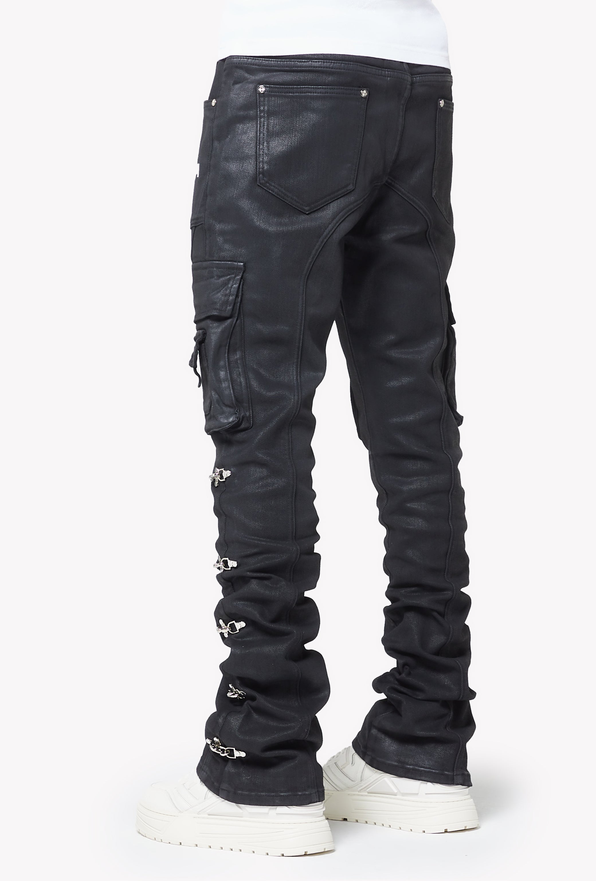 Obsidian Black Waxed Cargo Denim – GUAPI CLOTHING FZ-LLC