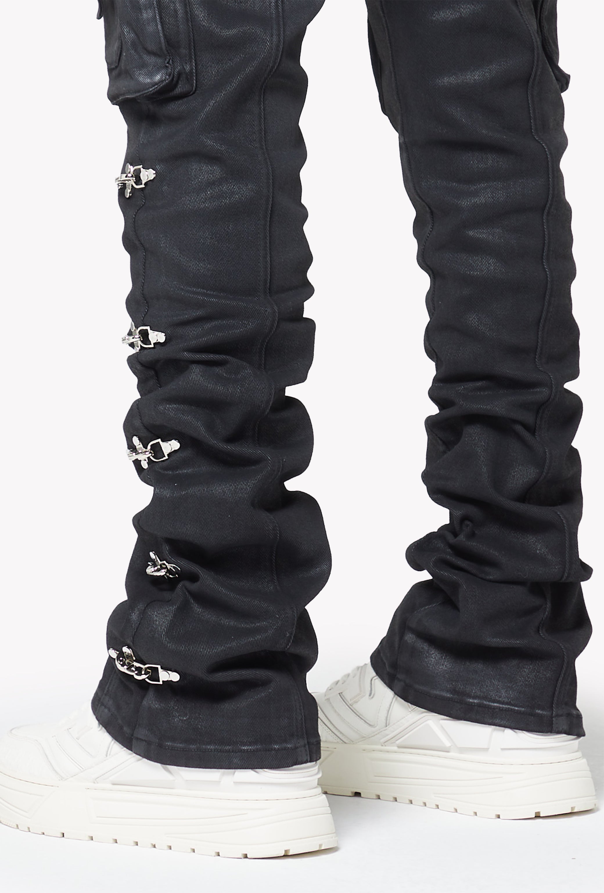Obsidian Black Waxed Cargo Denim – GUAPI CLOTHING FZ-LLC
