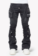 Vintage Black Steel Plate Denim