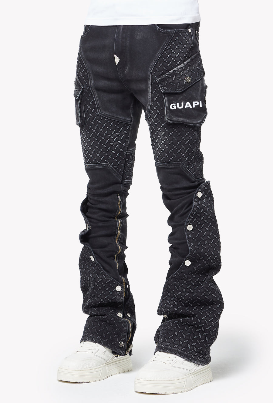 Vintage Black Steel Plate Denim