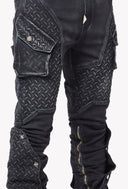 Vintage Black Steel Plate Denim