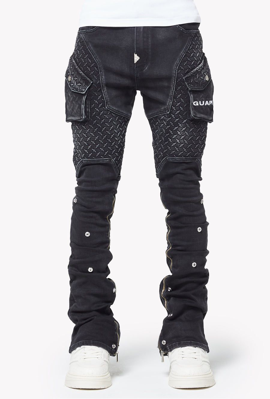 Vintage Black Steel Plate Denim