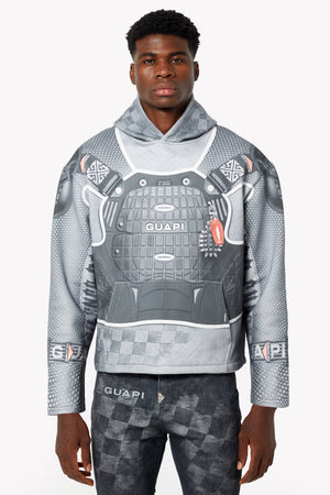 Cloud Grey Racer Hoodie