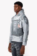 Cloud Grey Racer Hoodie