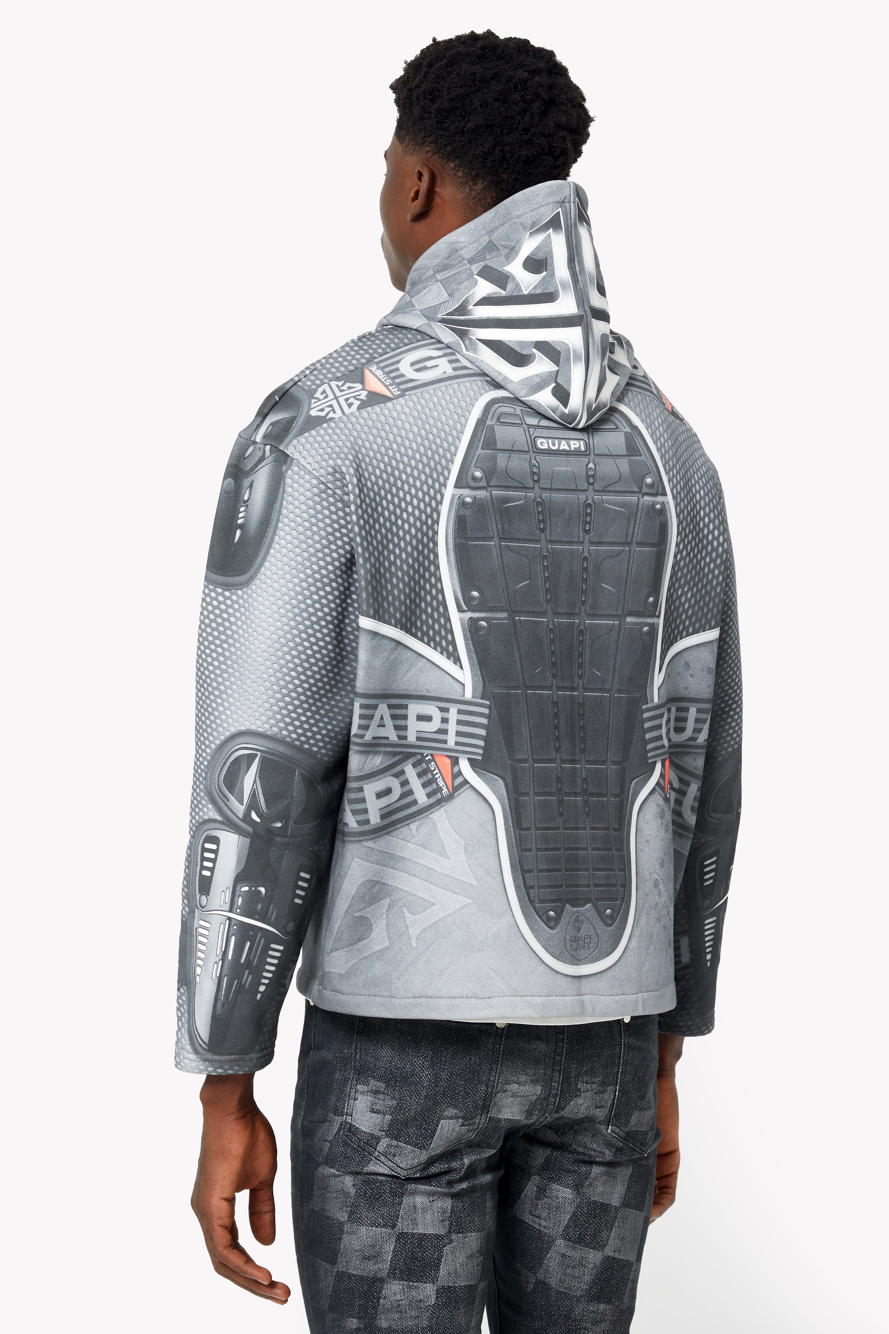 Cloud Grey Racer Hoodie – GUAPI CLOTHING FZ-LLC