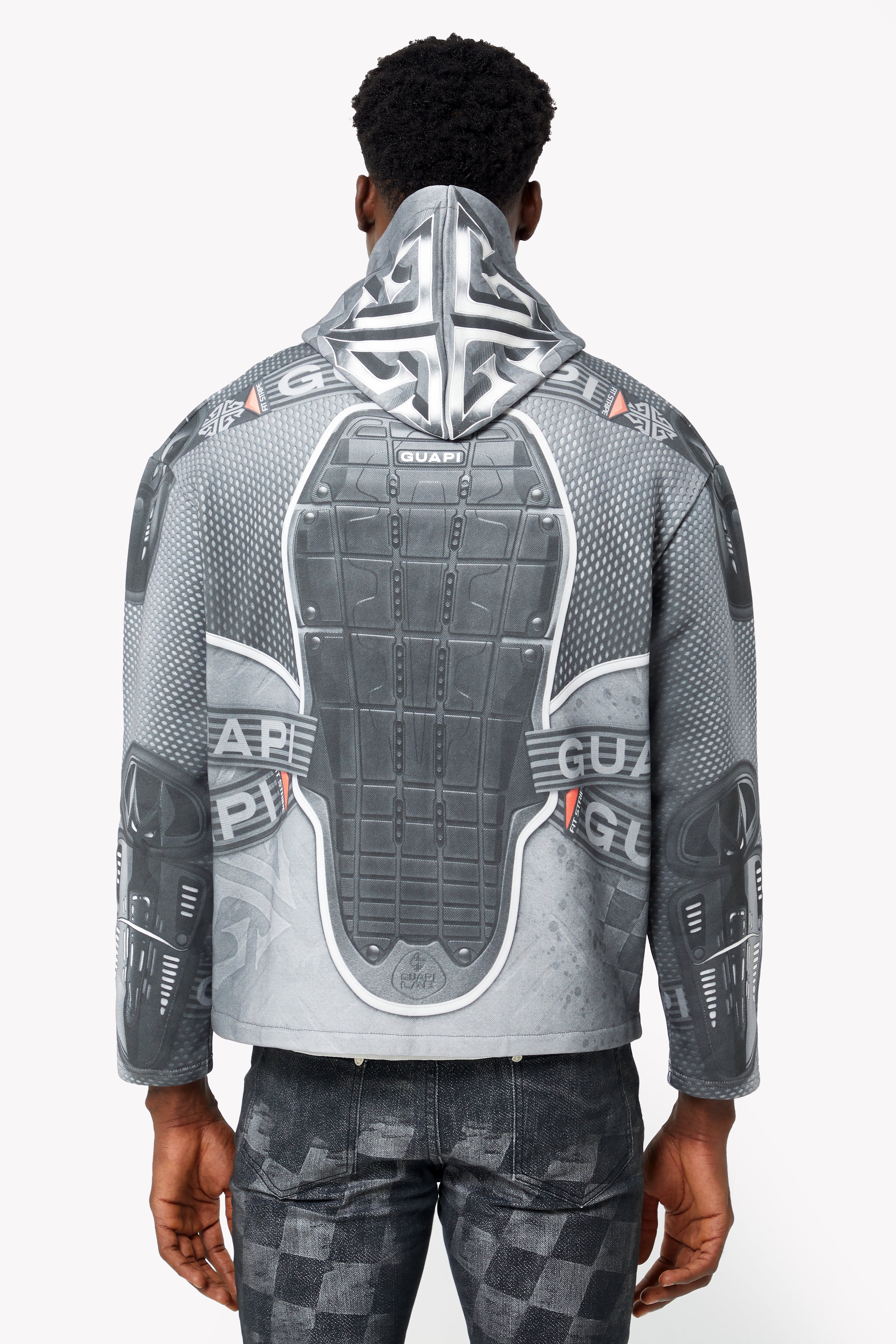 Cloud Grey Racer Hoodie – GUAPI CLOTHING FZ-LLC