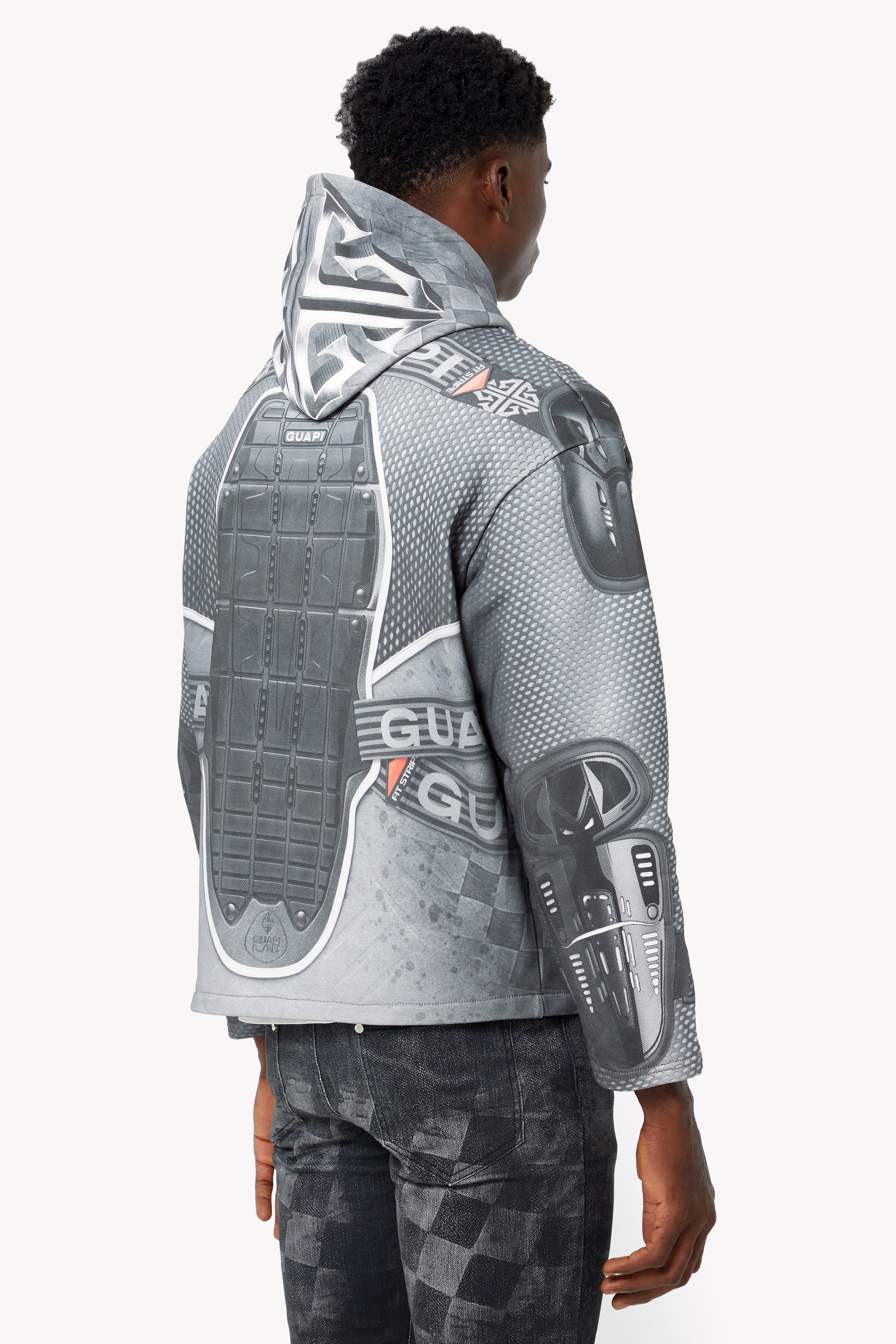 Cloud Grey Racer Hoodie – GUAPI CLOTHING FZ-LLC