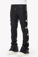 Obsidian Black Buckle Leather Pant