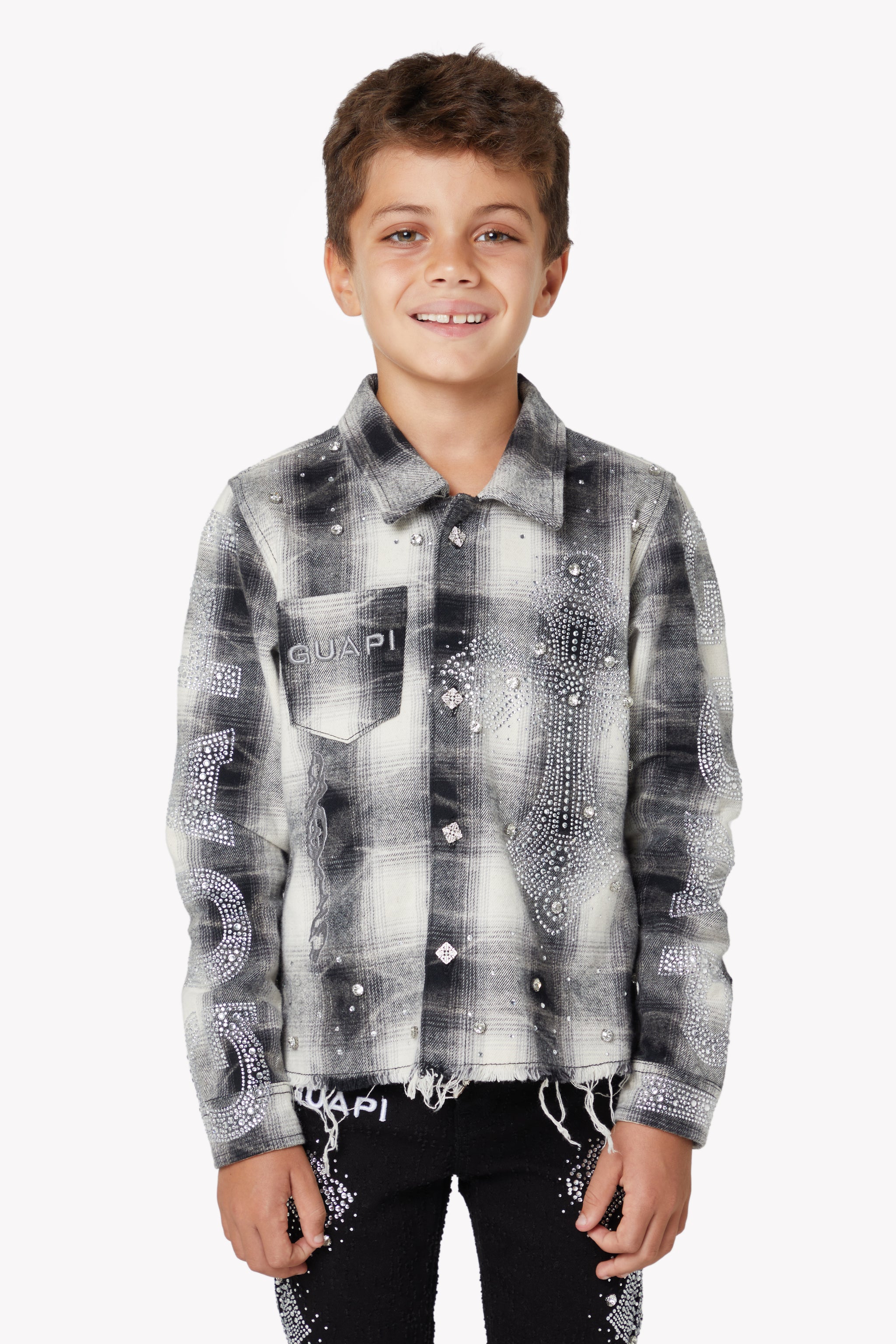 Cloud Grey Cross Kids Flannel