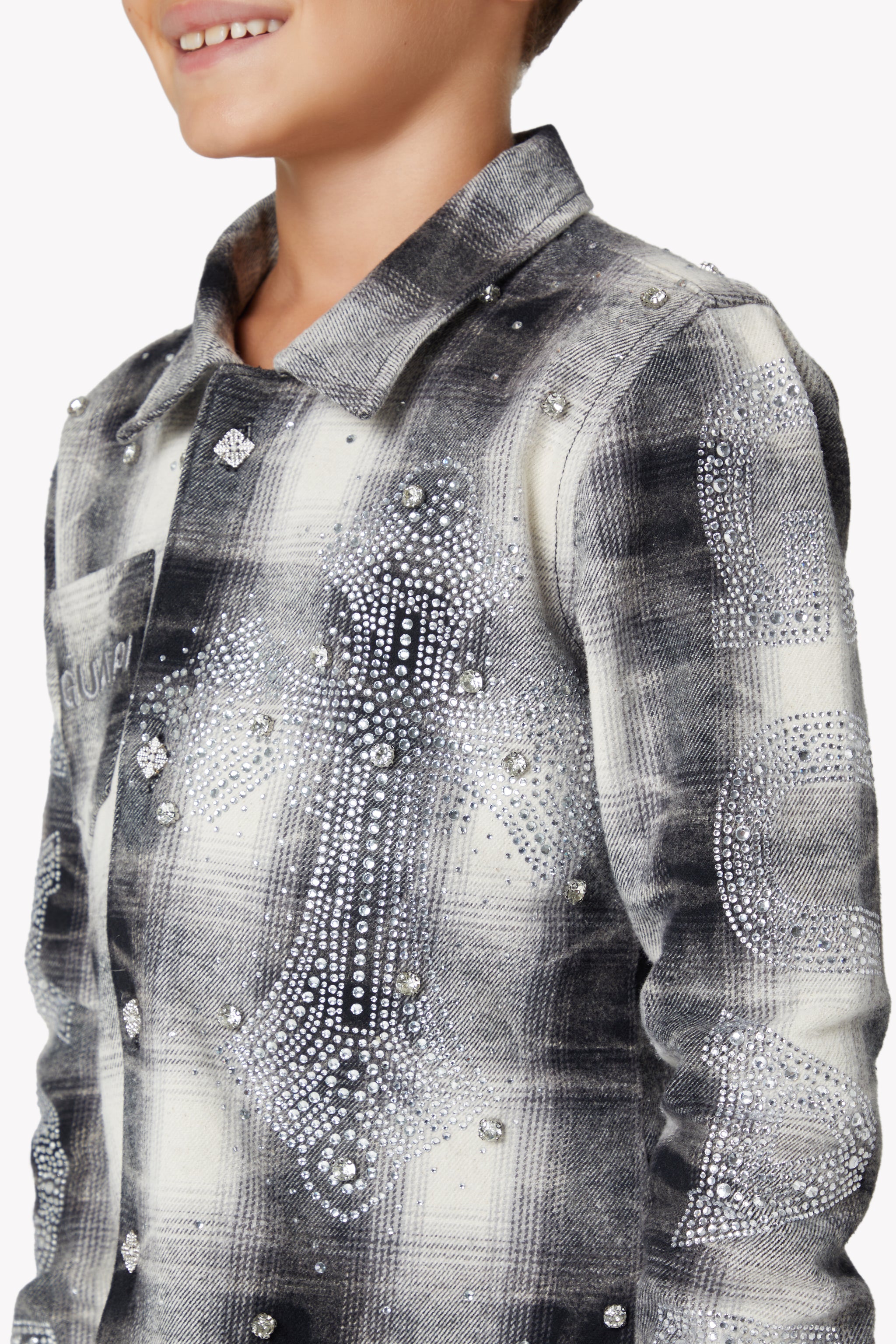 Cloud Grey Cross Kids Flannel