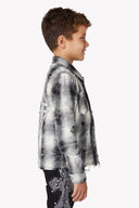 Cloud Grey Cross Kids Flannel