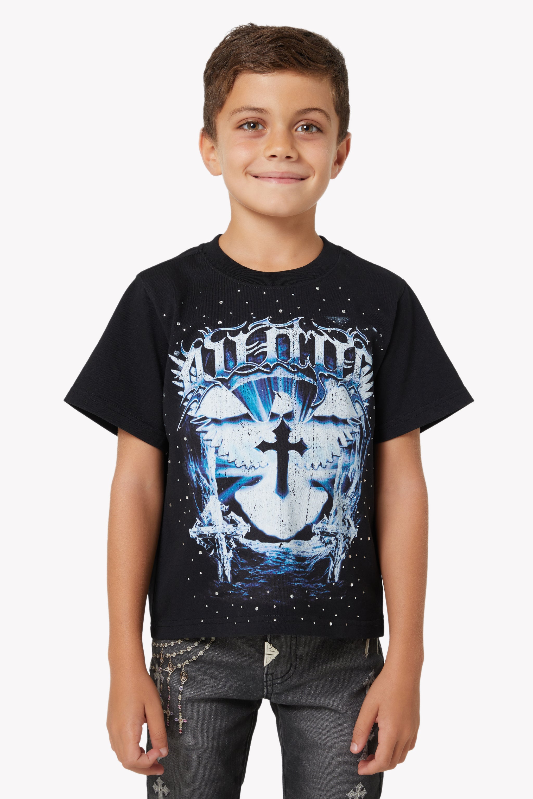 Black Heavens Vault Kids Tee V2