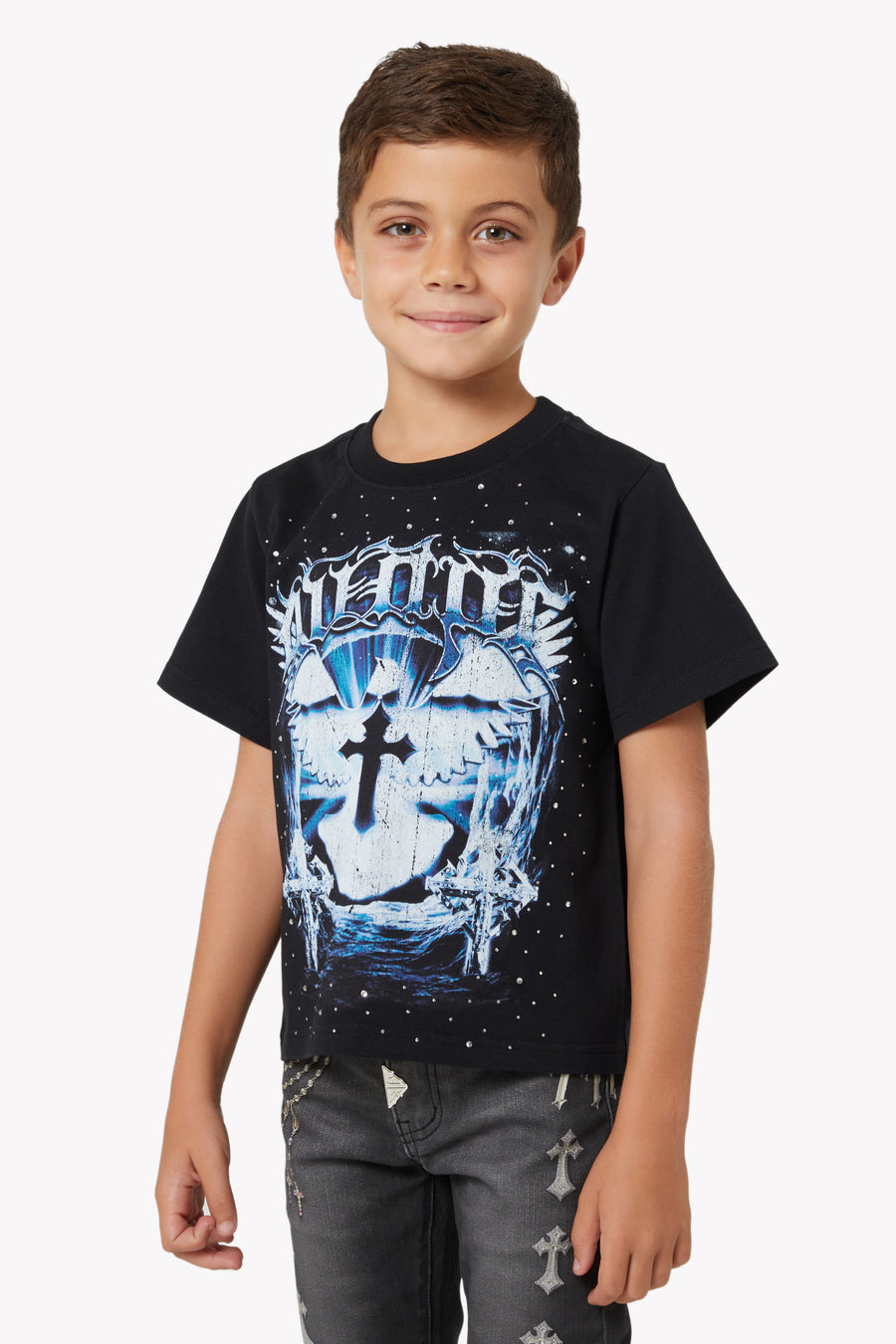 Black Heavens Vault Kids Tee V2