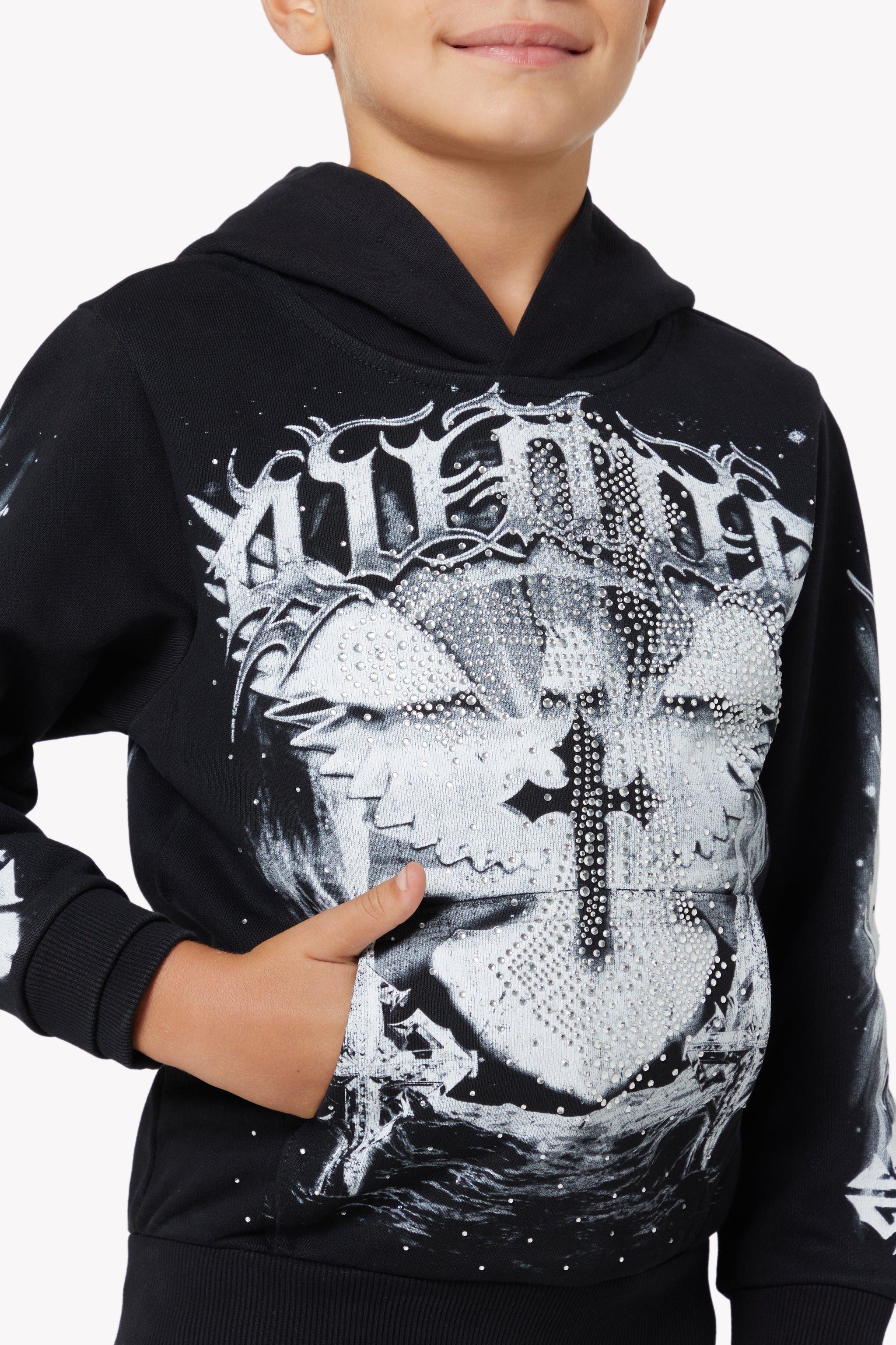 Black Heavens Vault Kids Hoodie V1