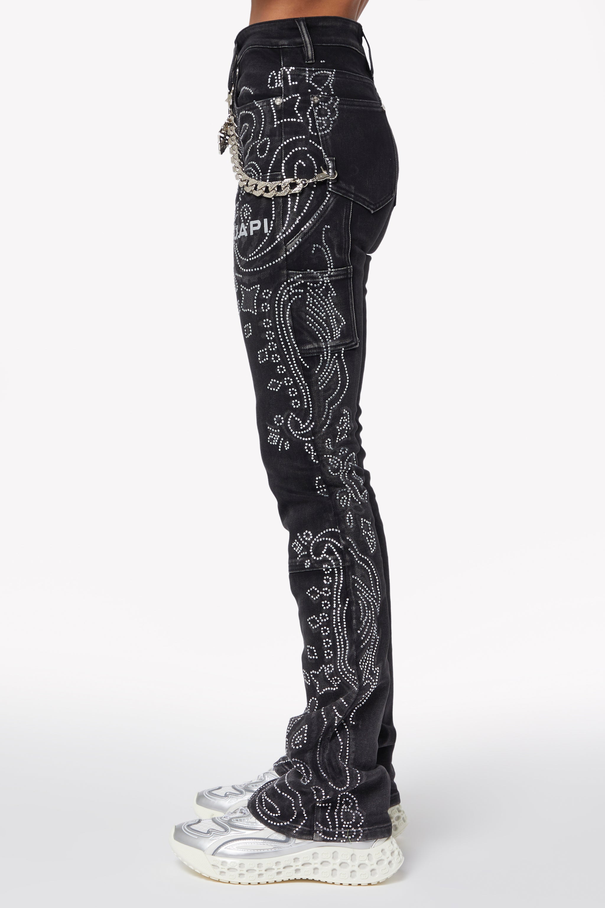 Black Diamond Paisley Denim