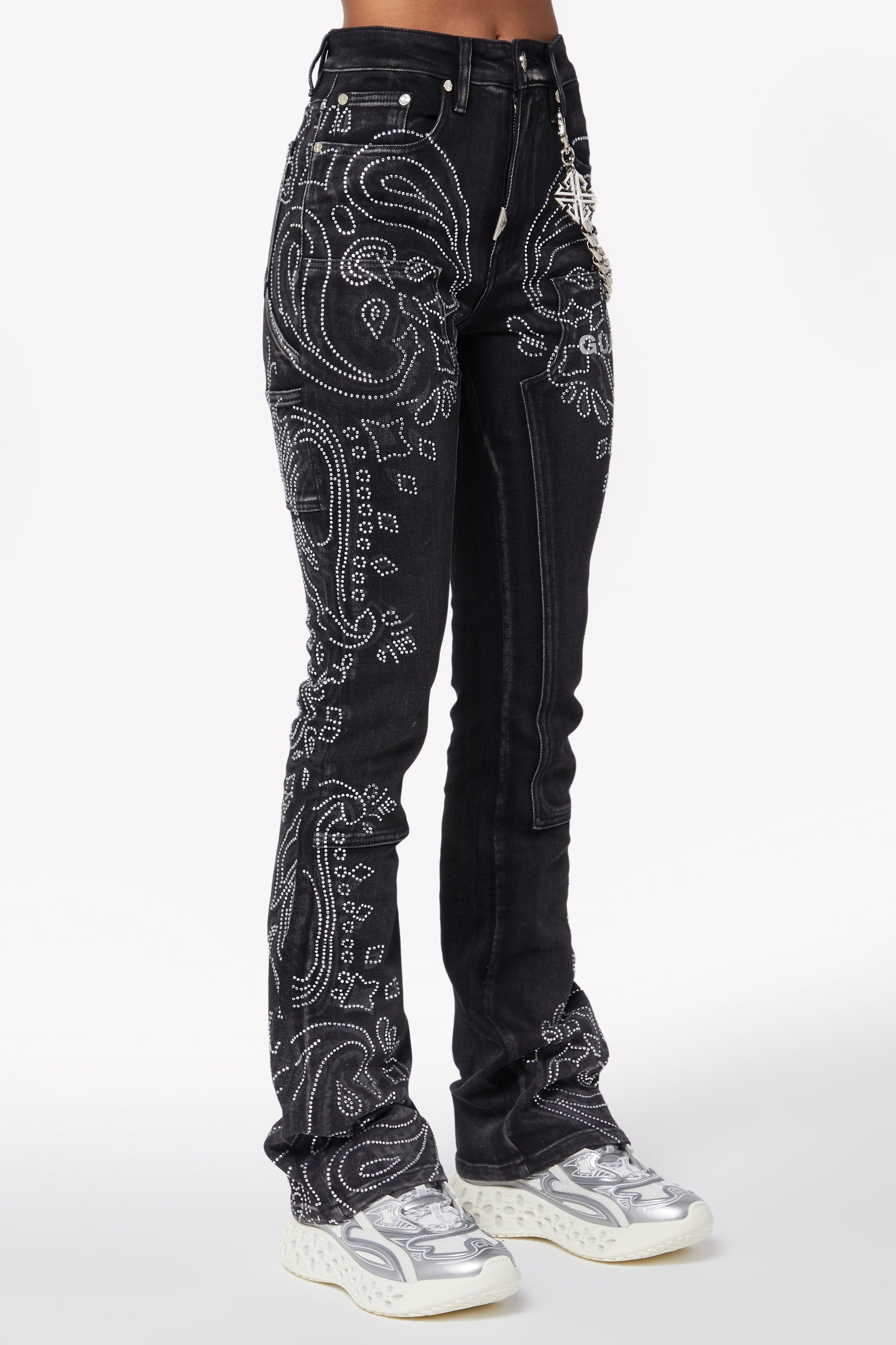 Black Diamond Paisley Denim