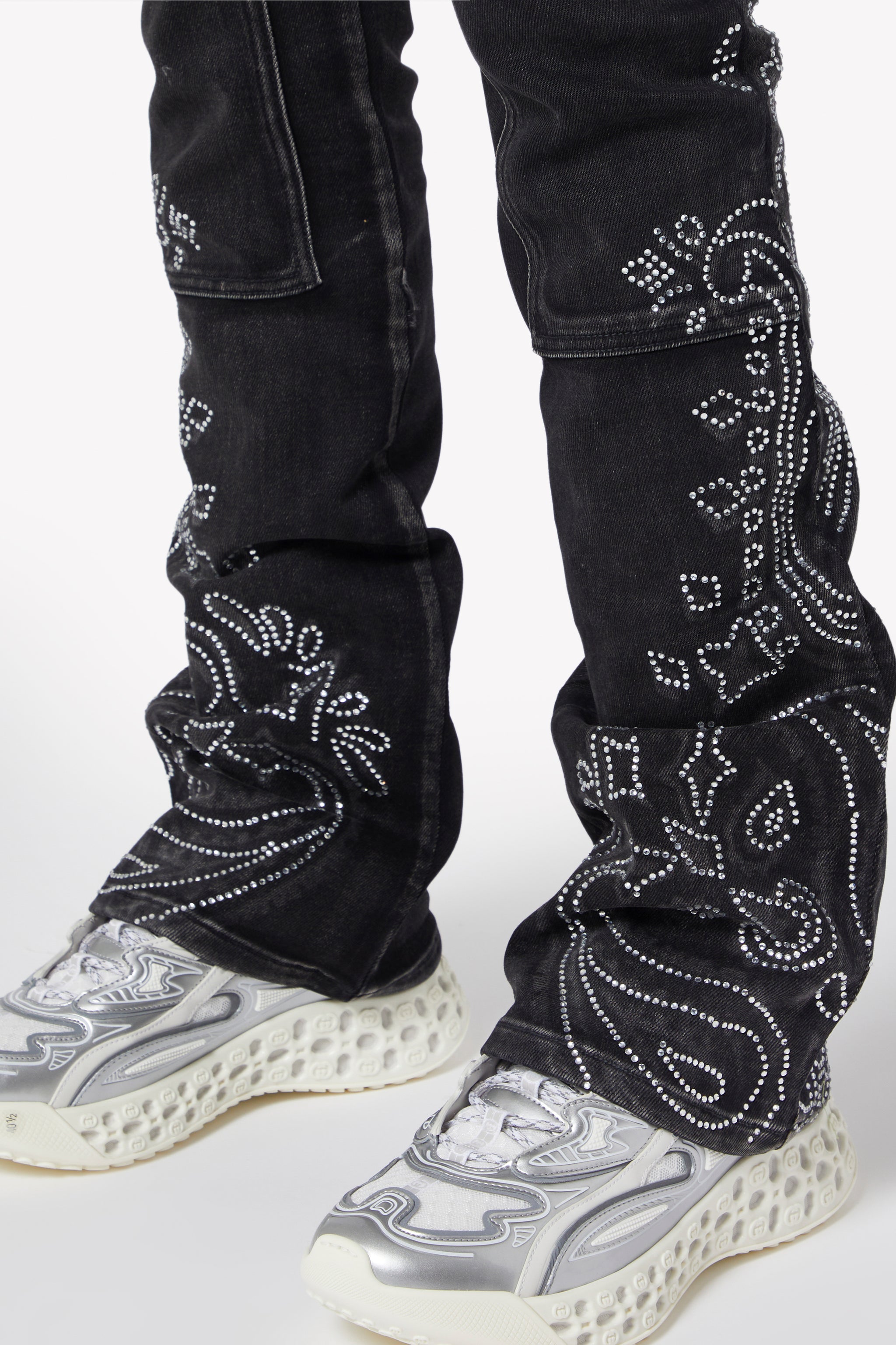 Black Diamond Paisley Denim