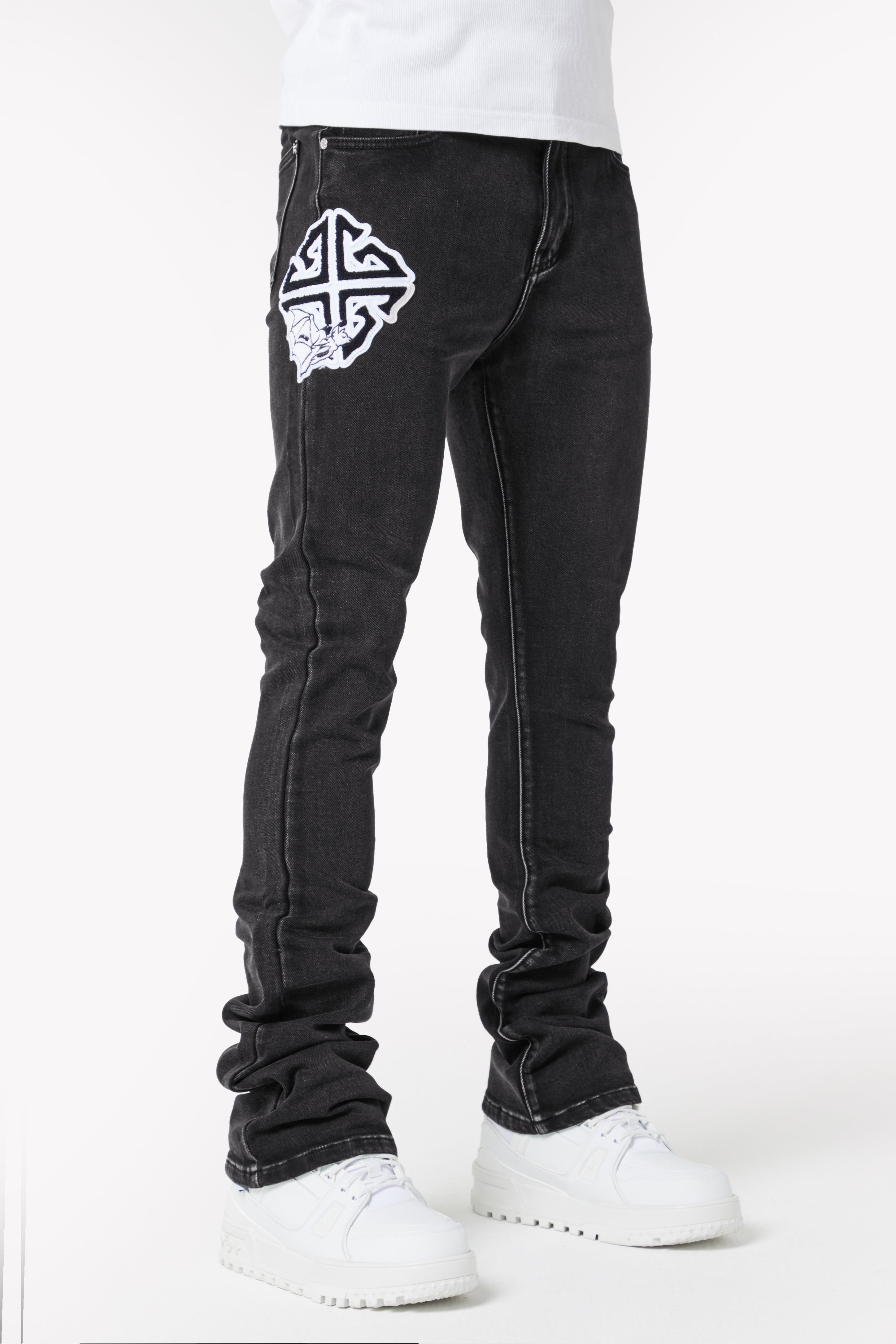 パンツ GUAPI / IRON GREY CHAIN DENIM 30inc Iron Grey Patch Denim – GUAPI CLOTHING FZ-LLC