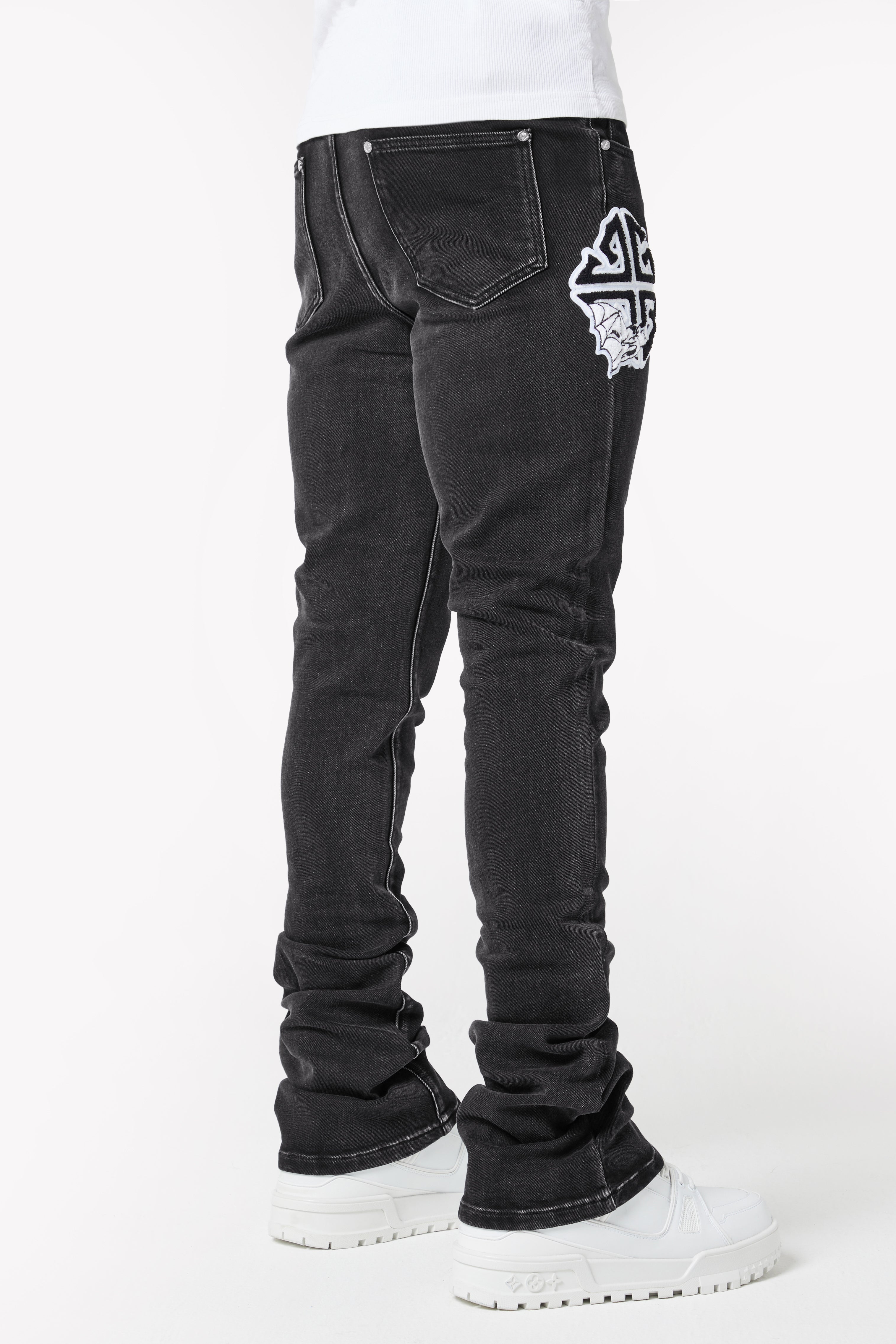 Iron Grey Patch Denim – Guapi Clothing