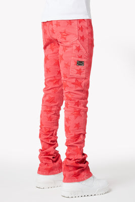 送関込/GUAPI/ベルベットレッドスターデニム Velvet Red Stars Denim - Guapi Clothing