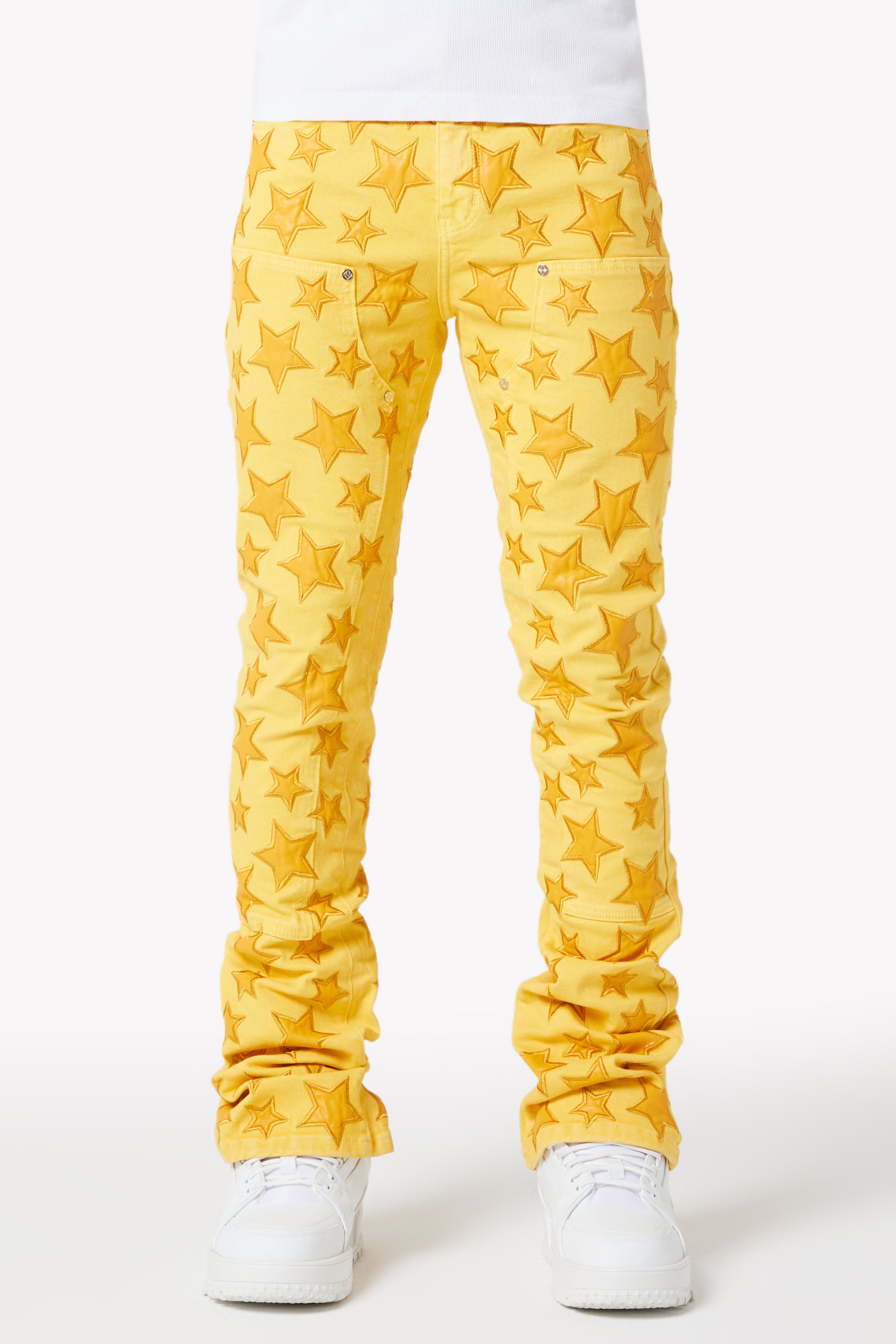 Cyber Yellow Stars Denim
