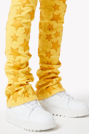 Cyber Yellow Stars Denim
