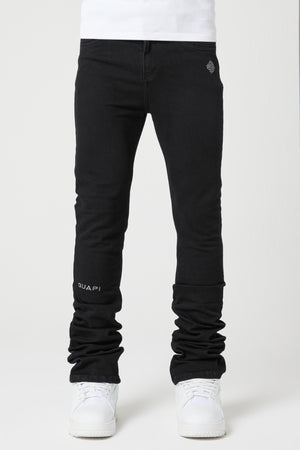 Obsidian Black Basics Stacked Denim