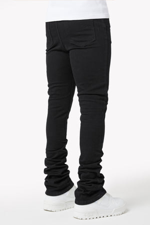 Obsidian Black Basics Stacked Denim