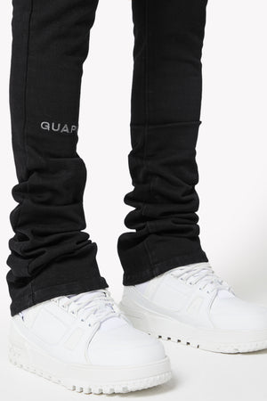 Obsidian Black Basics Stacked Denim