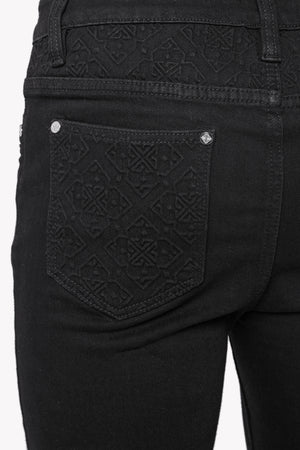 Obsidian Black Basics Stacked Denim